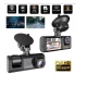 Camera video de bord auto 1080P HD TRIPLA senzor G DVR camera cu unghi de vizualizare de 170 grade
