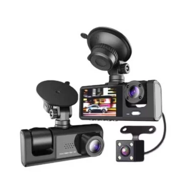 Camera video de bord auto 1080P HD TRIPLA senzor G DVR camera cu unghi de vizualizare de 170 grade