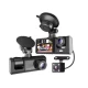 Camera video de bord auto 1080P HD TRIPLA senzor G DVR camera cu unghi de vizualizare de 170 grade