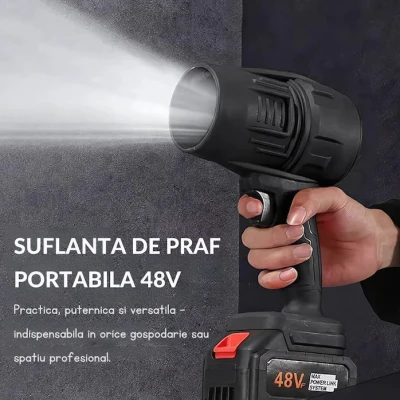 UB Suflanta portabila cu 2 acumulatori de 48V culoare negru