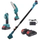 Set foarfeca gradina eelctrica si mini drujba 2 acumulatori 48V cu brat telescopic