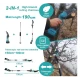 Set foarfeca gradina eelctrica si mini drujba 2 acumulatori 48V cu brat telescopic