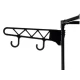 Suport pentru haine din metal 6 rafturi cu 2 bare de suspendare 86x30x180cm ALB