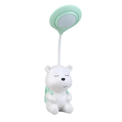 Lampa de birou cu LED forma ursulet RD C138 cu suport creioane si ascutitoare