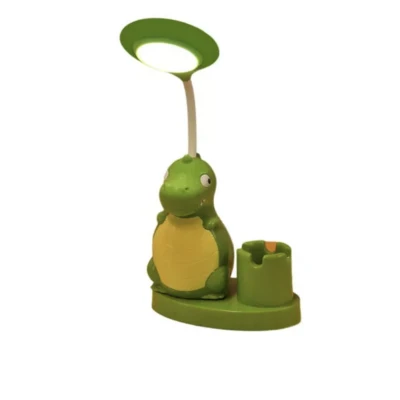 Lampa de birou RD C137 LED USB forma dinozaur cu suport creioane si ascutitoare