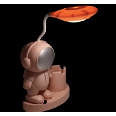 Lampa de birou RDC136 LED forma astronaut USB suport creioane si ascutitoare