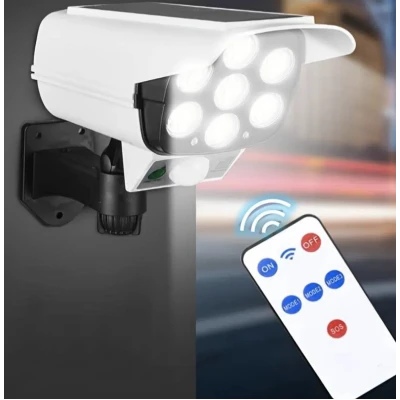 Lampa solara tip camera falsa QTY032 cu 77LED