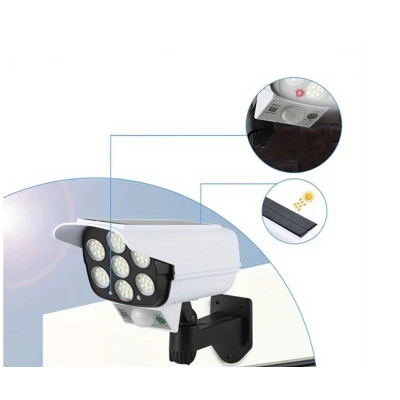 Lampa solara tip camera falsa QTY032 cu 77LED