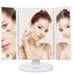 Oglinda tripla cu marire 22 LED albe QLM11 ANDOWL