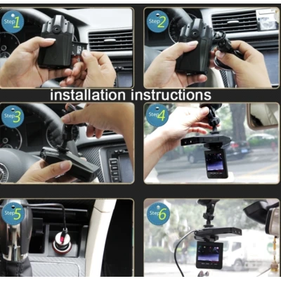Camera auto de 2,5 inch ercan TFT LCD rotatie de 270 de grade