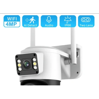 Camera de supraveghere dubla JT 8696 Ip 6 mpx si rotire 360 grade
