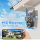 Camera supraveghere WiFi 4 lentile interfon bidirectional 6 megapixeli vizibilitate nocturna HD zoom 10x JT 8856
