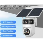 Camera de supraveghere Jortan 4G Cu Panou Solar JT 9682 cu 2 lentile