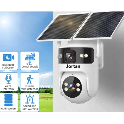 Camera de supraveghere Jortan 4G Cu Panou Solar JT 9682 cu 2 lentile