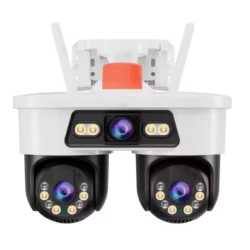 Camera Supraveghere WiFi Jortan8 de 9MP 3 Lentile Dual Head PTZ 355 Night Vision Color