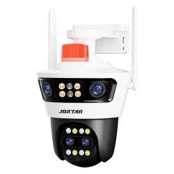 Camera de supraveghere WiFi Jortan 7AL dubla 12MP Full HD exterior sau interior senzor de miscare vedere de noapte