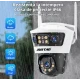 Camera de supraveghere WiFi Jortan 6 de 9MP tip (3+3+3) Full HD exterior sau interior senzor de miscare