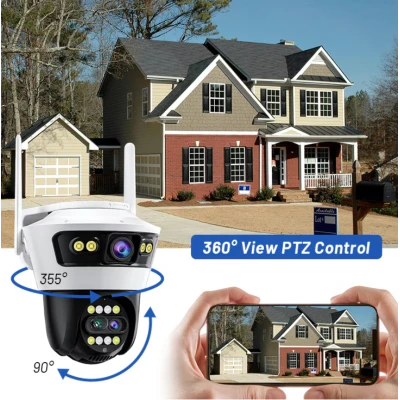 Camera de supraveghere WIFI Jortan 4 de 6MP Viziune Nocturna Color Rotire 360