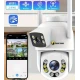 Camera de supraveghere JORTAN 9697QJ cu 2 camere 6MP Wireless PTZ IP Color Night Vision