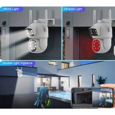 Camera de supraveghere JORTAN 9697QJ cu 2 camere 6MP Wireless PTZ IP Color Night Vision