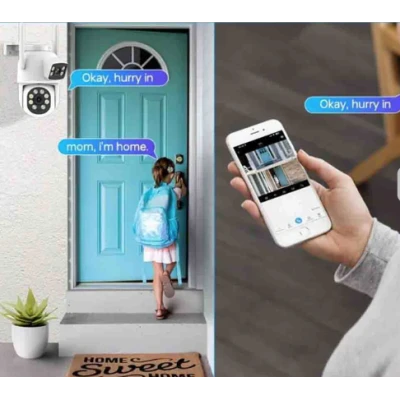 Camera de supraveghere JORTAN 9697QJ cu 2 camere 6MP Wireless PTZ IP Color Night Vision