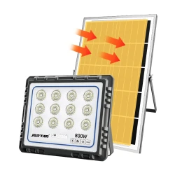 Proiector solar JORTAN 800W de 30000MA cu 12 casete Carcasa din aluminiu