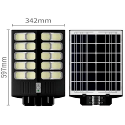 Lampa solara stradala dubla JORTAN putere 2000W cu 20 casete 24000MA