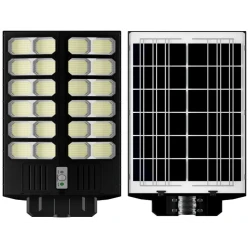 Lampa solara stradala dubla JORTAN putere 2400W cu 24 casete 30000MA