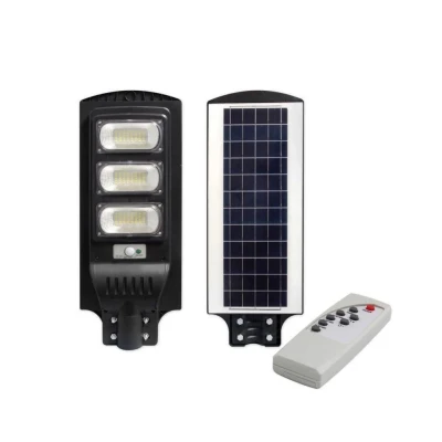 Lampa solara stradala LED de 150W IP65 6000k cu senzor si telecomanda 3 CASETE