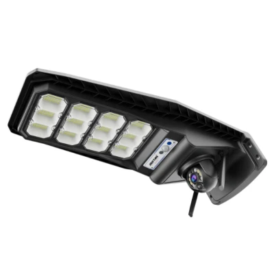 Lampa solara stradala JORTAN 400W cu Camera de Supraveghere 4G Jortan 3MP Ultra HD Vedere Color Noaptea Control din Telefon