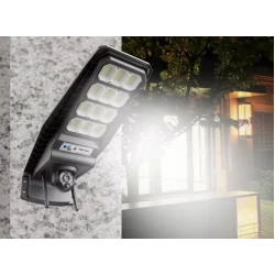 Lampa solara stradala JORTAN 400W cu Camera de Supraveghere 4G Jortan 3MP Ultra HD Vedere Color Noaptea Control din Telefon