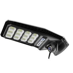 Lampa solara stradala JORTAN 400W cu Camera de Supraveghere 4G Jortan 3MP Ultra HD Vedere Color Noaptea Control din Telefon