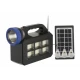 Kit lampa solara JORTAN cu 3 becuri putere 20W T08 cu radio