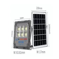 Proiector solar JORTAN putere 200W de 6000MA cu telecomanda