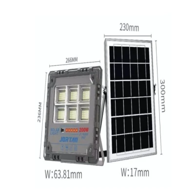 Proiector solar JORTAN putere 200W de 6000MA cu telecomanda