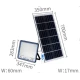 Proiector cu panou solar JORTAN putere 800W de 40000MA carcasa aluminiu