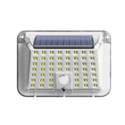 Lampa solara de perete 90 LED SMD senzor de miscare IP65 1200mAh lumina alb rece
