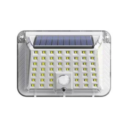 Lampa solara de perete 90 LED SMD senzor de miscare IP65 1200mAh lumina alb rece