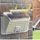 Lampa solara de perete 90 LED SMD senzor de miscare IP65 1200mAh lumina alb rece