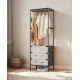 UB Suport de haine si pantofi modern multifunctional cu 3 niveluri negru 41×41×188