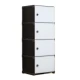 UB Dulap modular cu 5 compartimente design modern alb/negru 42×28×152