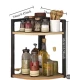 Raft de colt pentru bucatarie cu 2 niveluri metal design modern 42×30×58