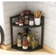 Raft de colt pentru bucatarie cu 2 niveluri metal design modern 42×30×58
