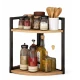 Raft de colt pentru bucatarie cu 2 niveluri metal design modern 42×30×58