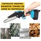 Mini Drujba electrica portabila cu 2 acumulatori 48V Li ion 1500 mAh 2 Lanturi