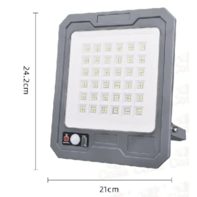 Proiector solar LED COBA CB T105 putere 500W panou solar separat senzor de miscare telecomanda