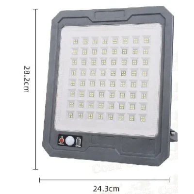 Proiector solar LED COBA CB T106 putere 800W panou solar separat senzor de miscare telecomanda