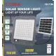 Proiector solar LED COBA CB T106 putere 800W panou solar separat senzor de miscare telecomanda