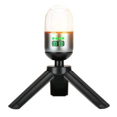 Mini lanterna LED YM B81 portabila cu trepied si incarcare USB lumina reglabila
