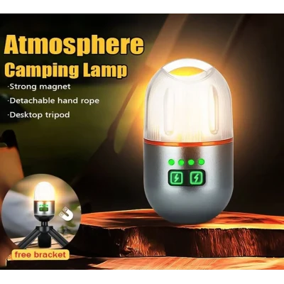 Mini lanterna LED YM B81 portabila cu trepied si incarcare USB lumina reglabila